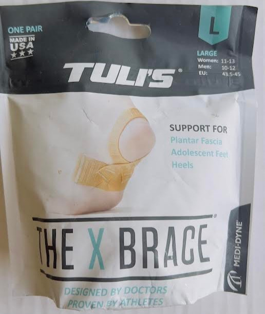 Tuli’s The X Brace LARGE Plantar Fasciitis & Sever’s Disease Support Brand New