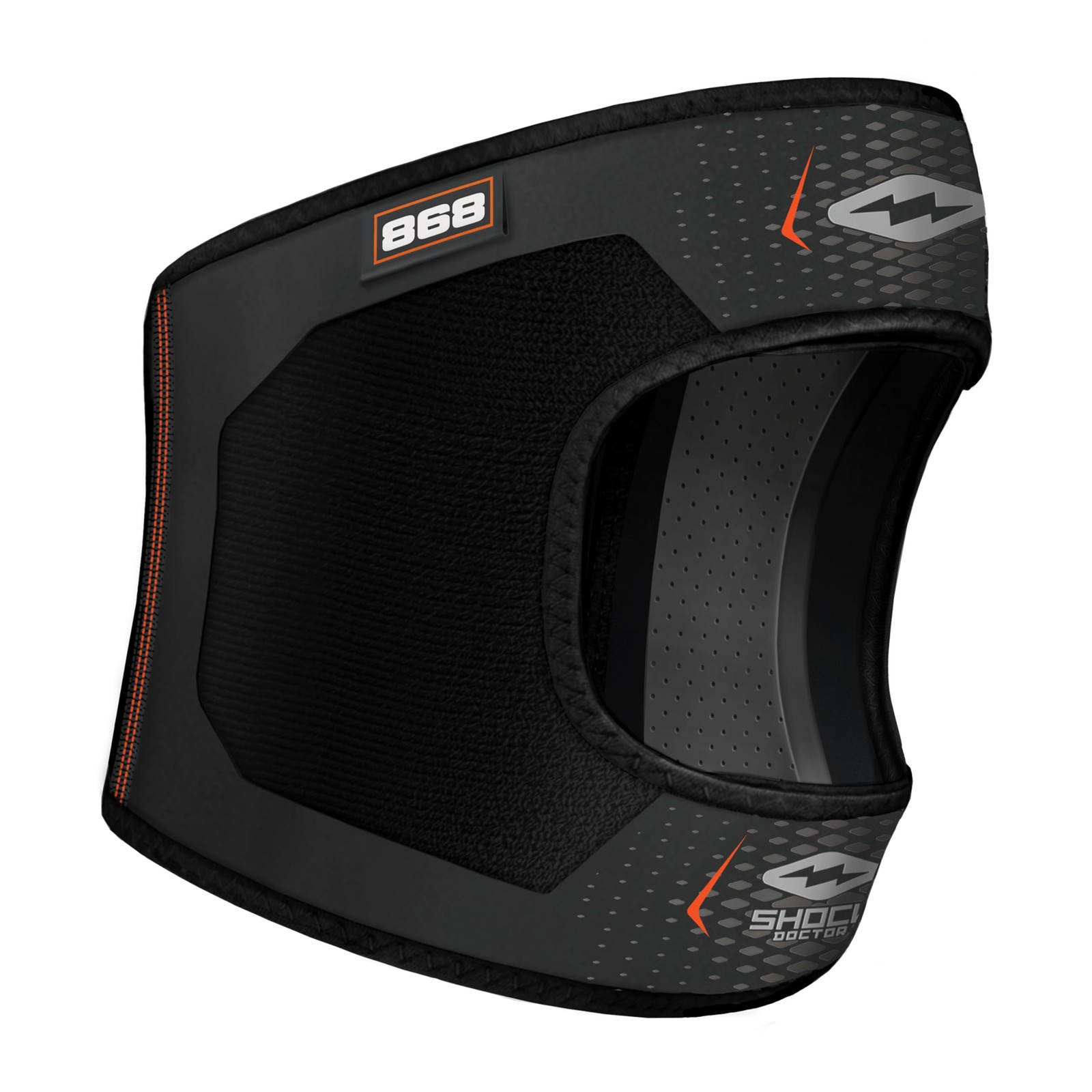 Shock Doctor Knee/Patella Support Wrap with Dual Strap Compression Black
