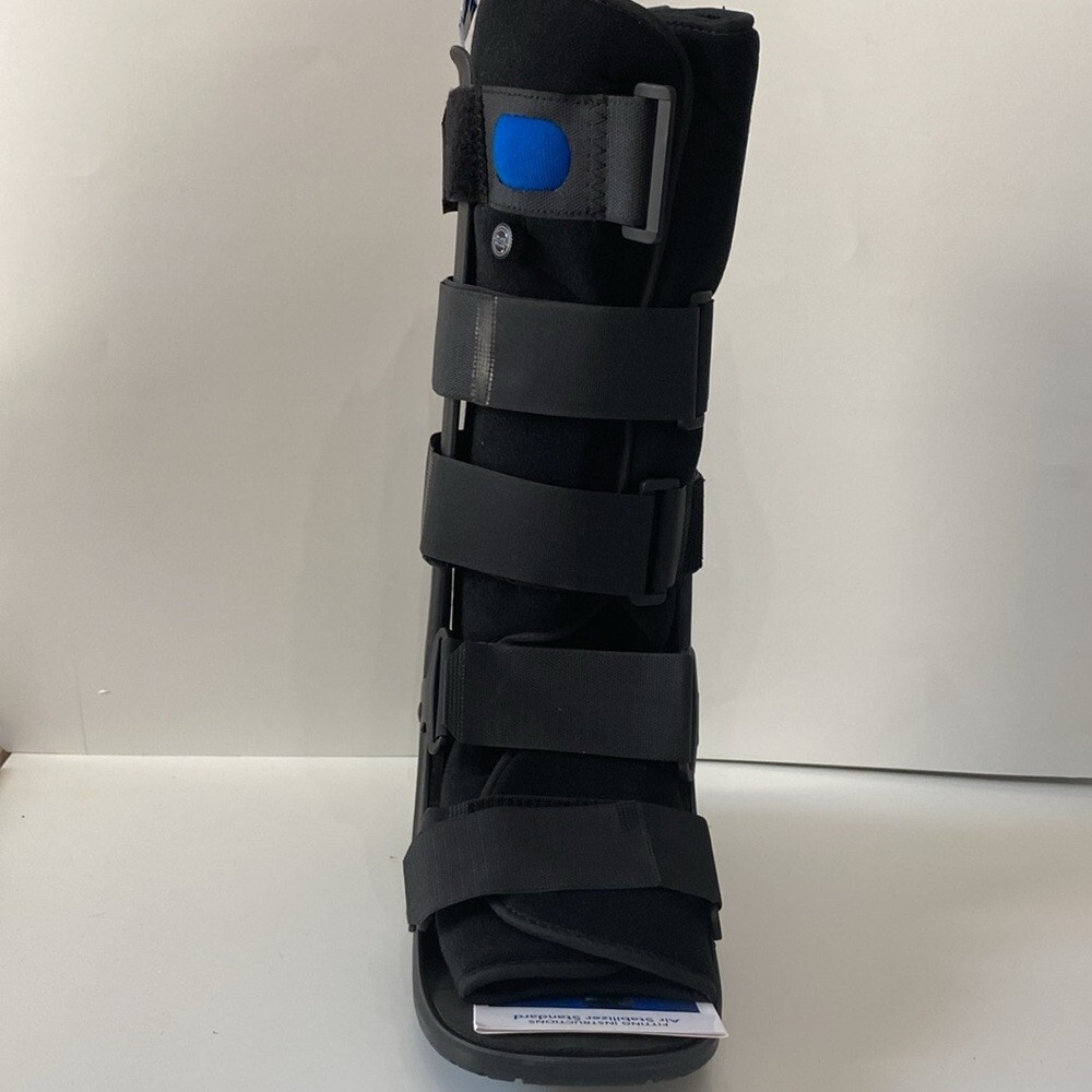 United Ortho OTC High Top Adjustable Air Cast Walker Black Fracture Boot M