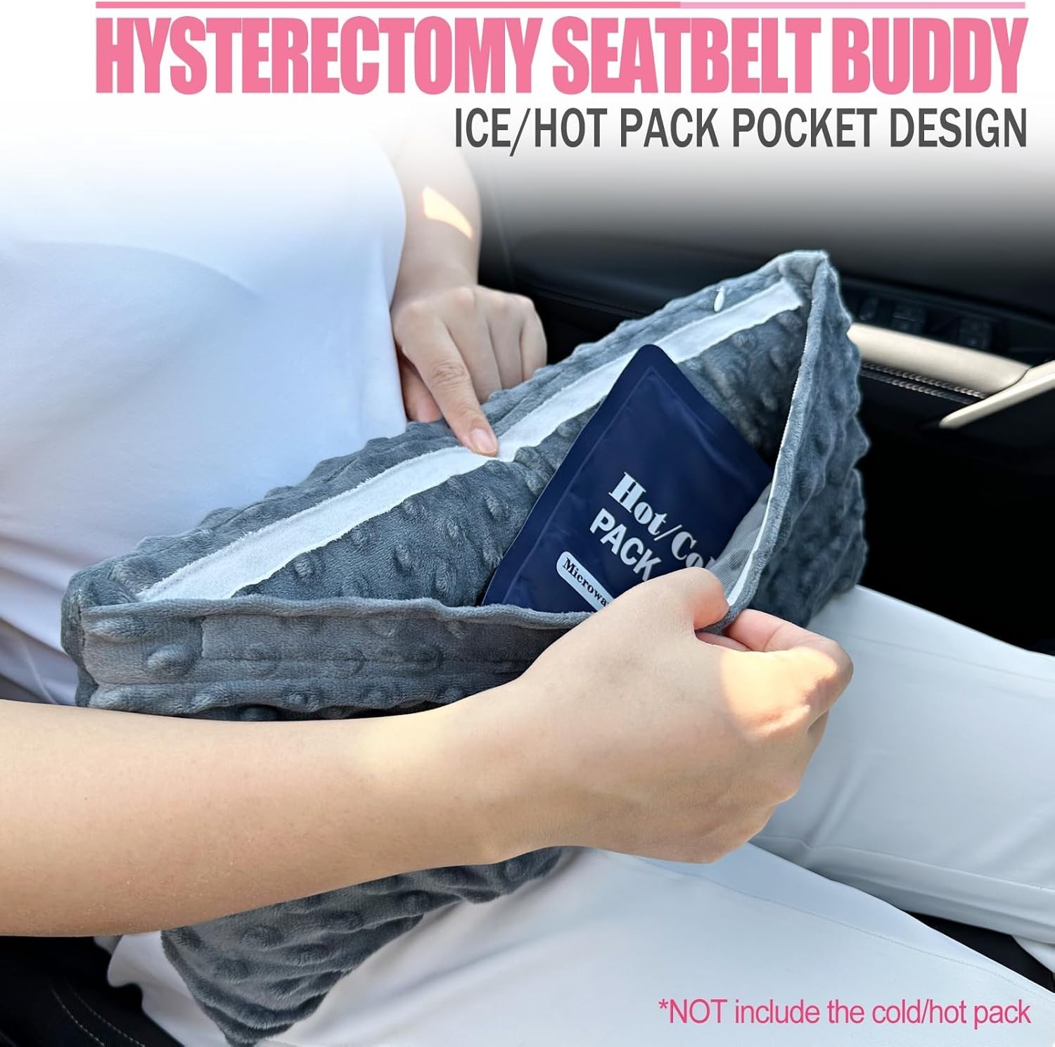 Hysterectomy Seatbelt Pillow for Post Surgery, Hysterectomy Recovery Must Hav…