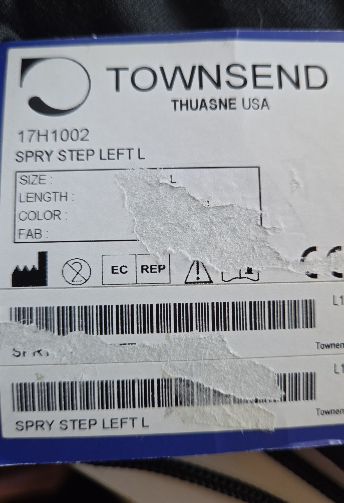 Thusane Spry Step Flex large Left Carbon AFO Used Good Condition