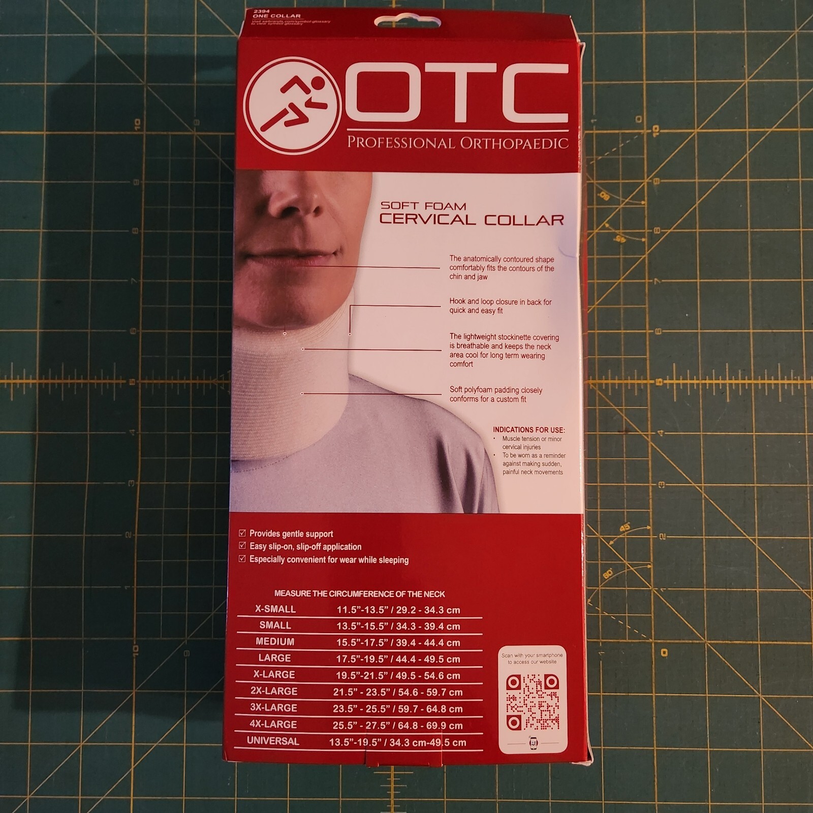 OTC Size Small Professional Orthopaedic Soft Foam Cervical Collar (2394/N-S)