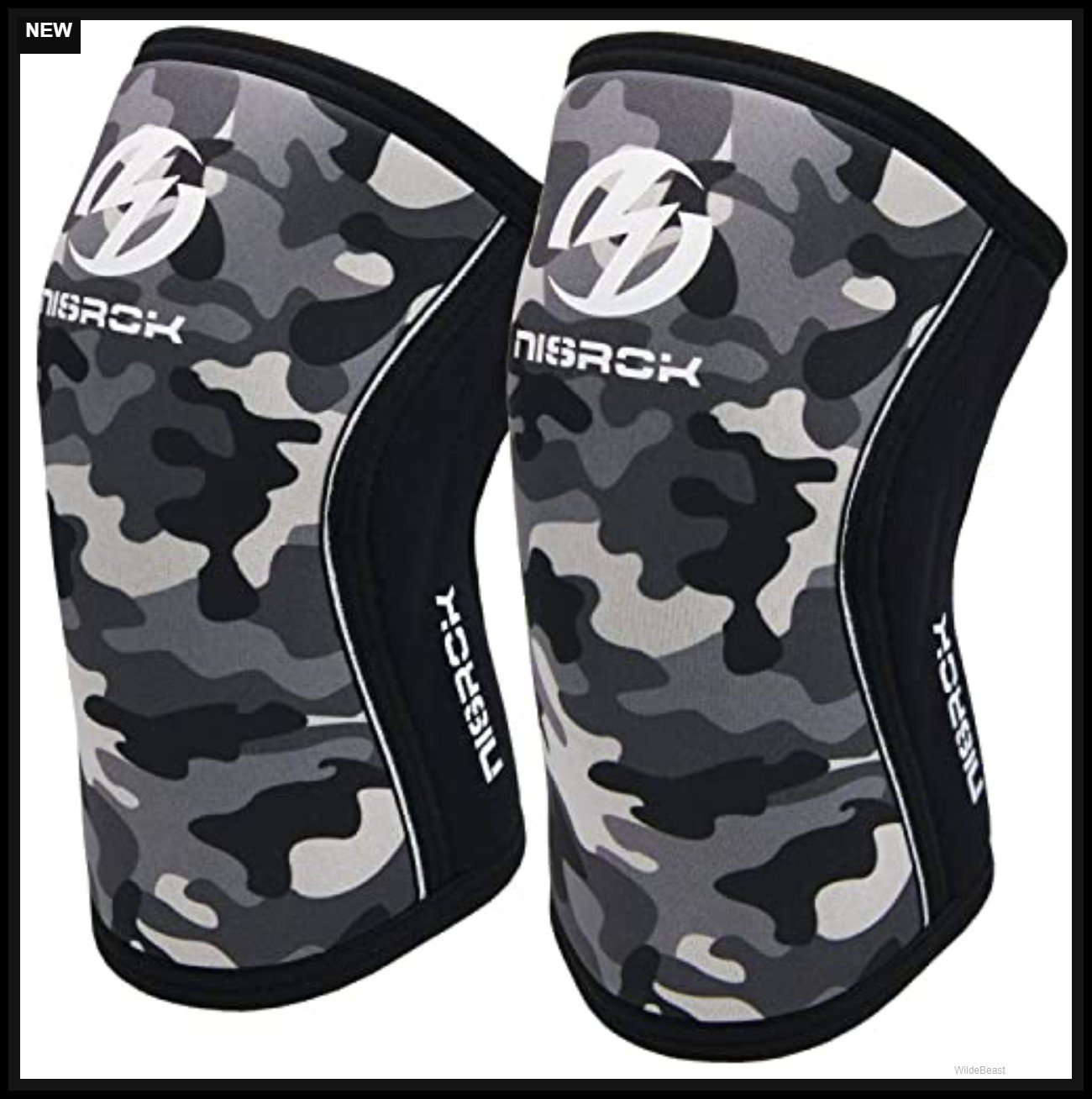 Knee Sleeves 7mm Neoprene Compression Brace Pair For Weightlifting Squats Cross