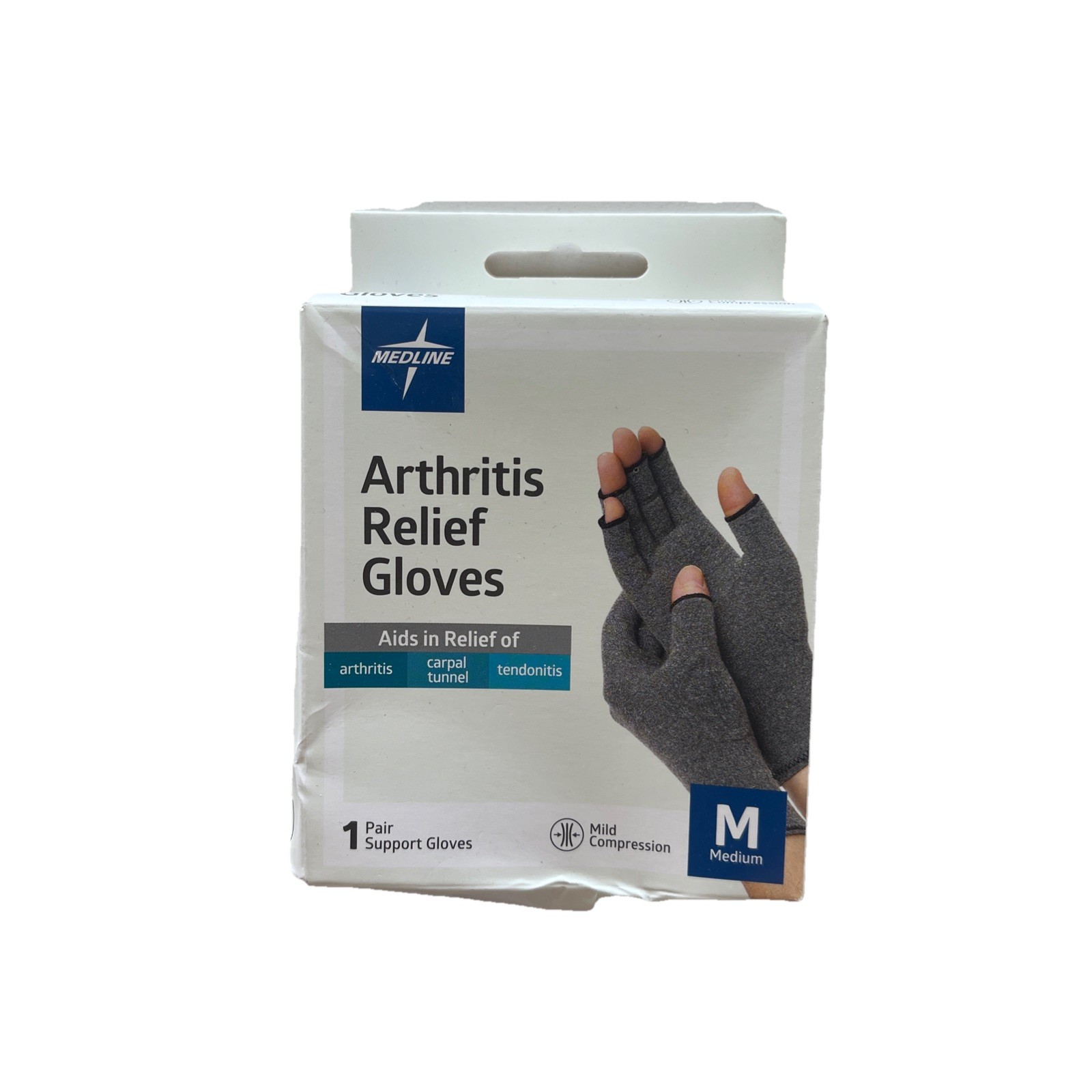 Curad Arthritis Compression Gloves Gray M