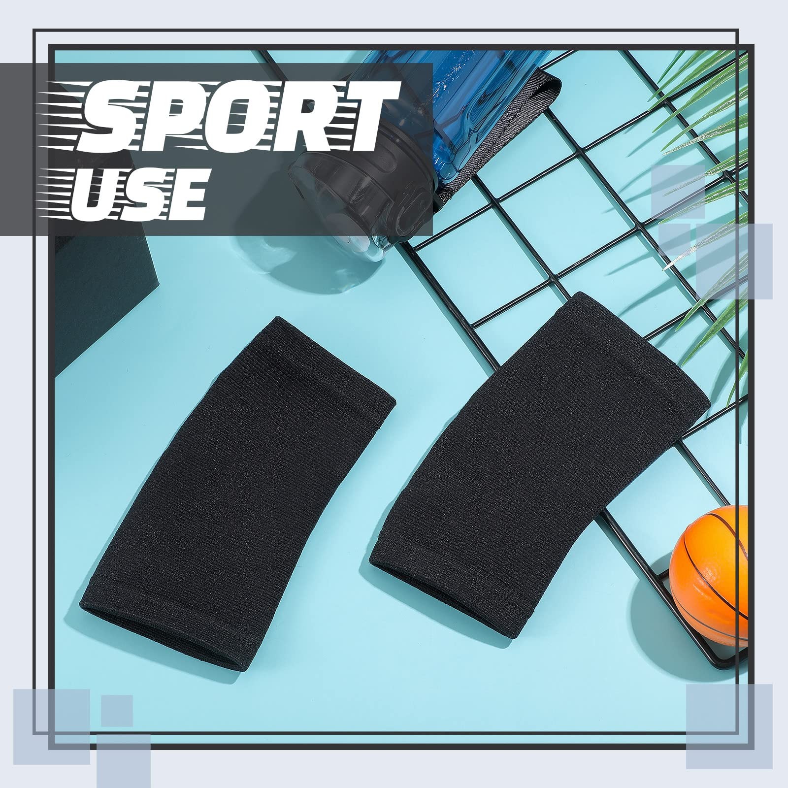 Black Large Kids Ankle Brace Compression Sleeves Foot Arch Sports Socks 3 Pair