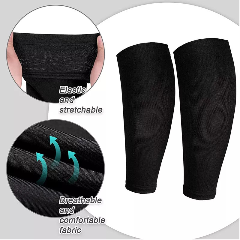 Calf Sleeves Leg Support Compression Socks for Runners Shin Splint Varicose Vein