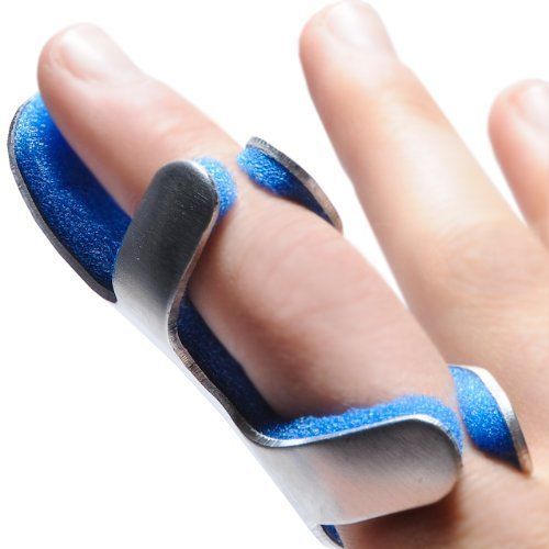 PADDED FROG TYPE FINGER SPLINT FOAM LINED ALUMINUM FINGER SPLINT