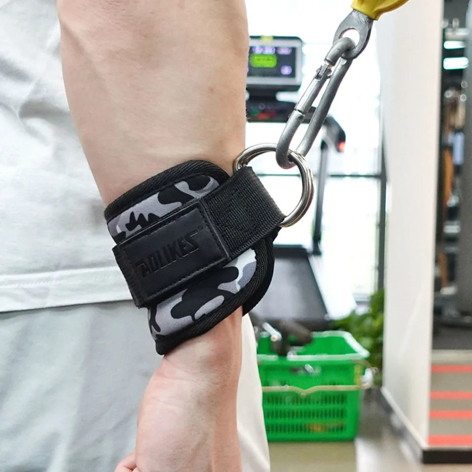 Adjustable Padded Ankle Wrist Cuffs Straps D-Ring Glute Kickback