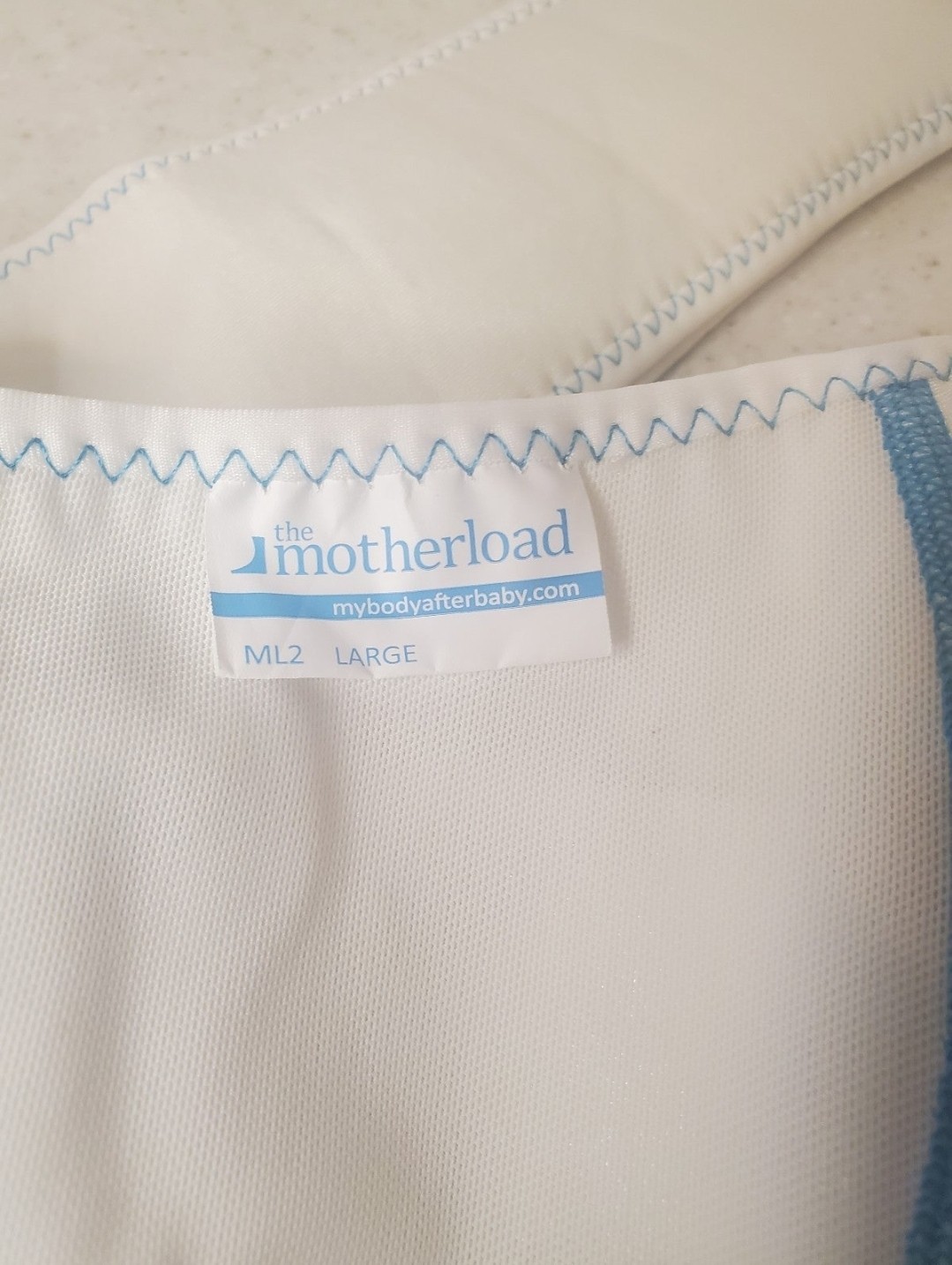 The Motherload Body After Baby Postpartum Support Belt Womens Large White ML2