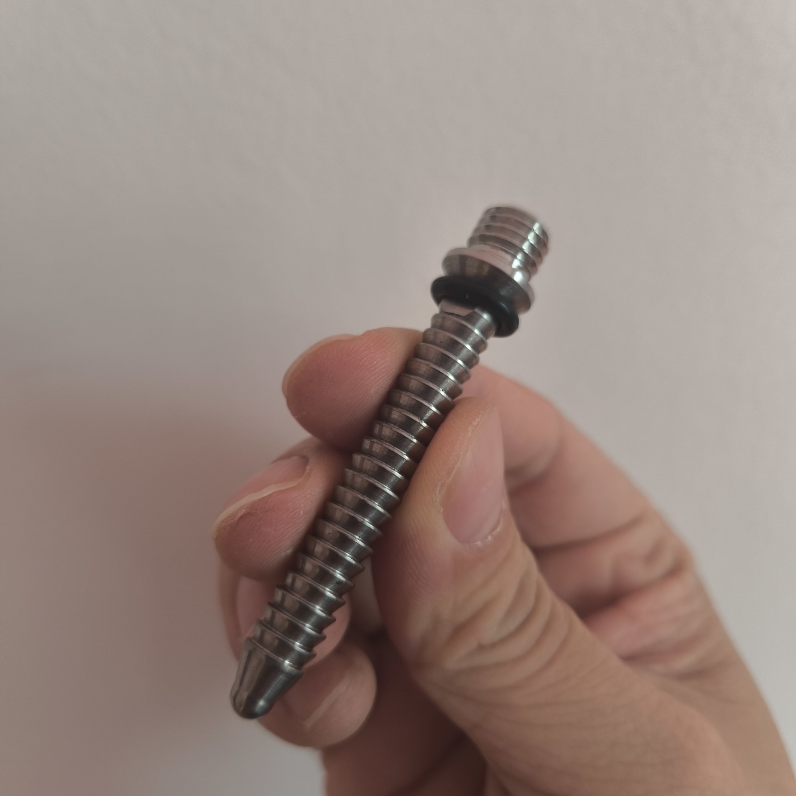 Titanium Prosthetic Lock Pin – Serrated Lock Rod Limb Accessory Part, 6.8 cm