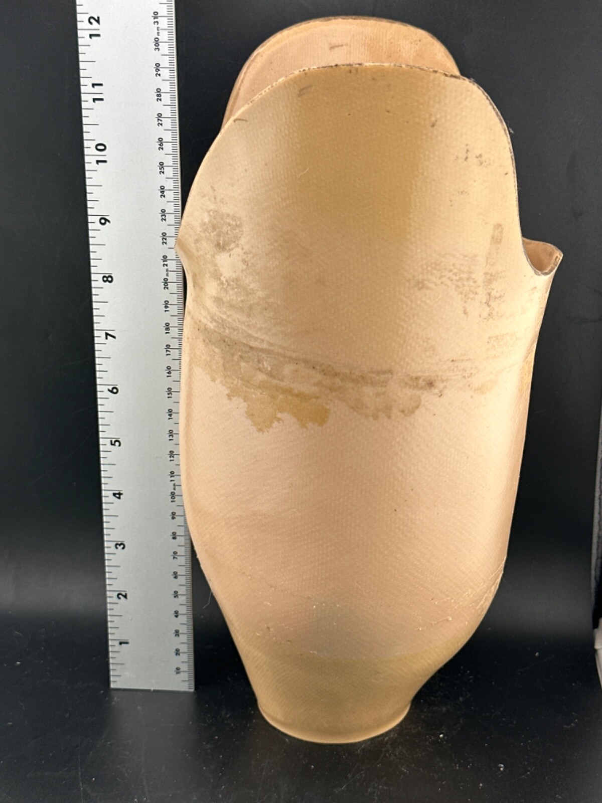 Below knee prosthetic socket. Not for medical use, left