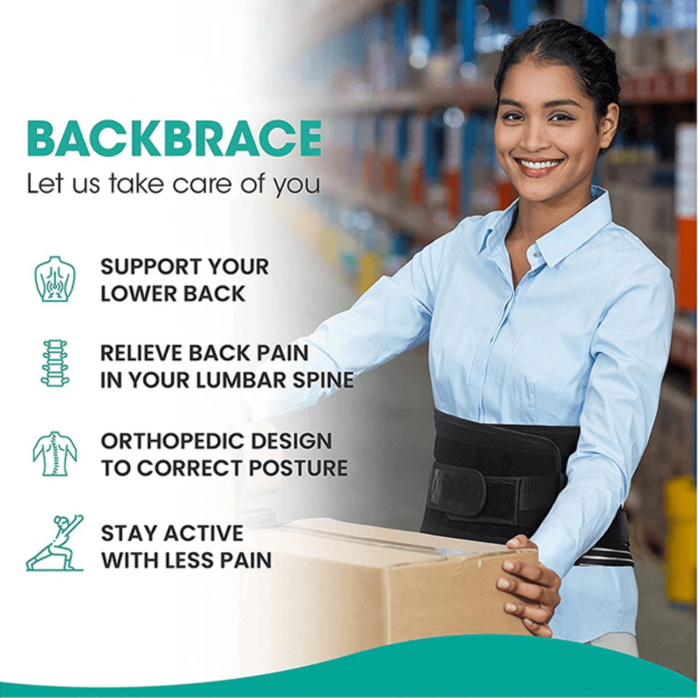 Adjustable Lower Back Support Brace Lumbar Pain Relief Waist Belt For Men Women