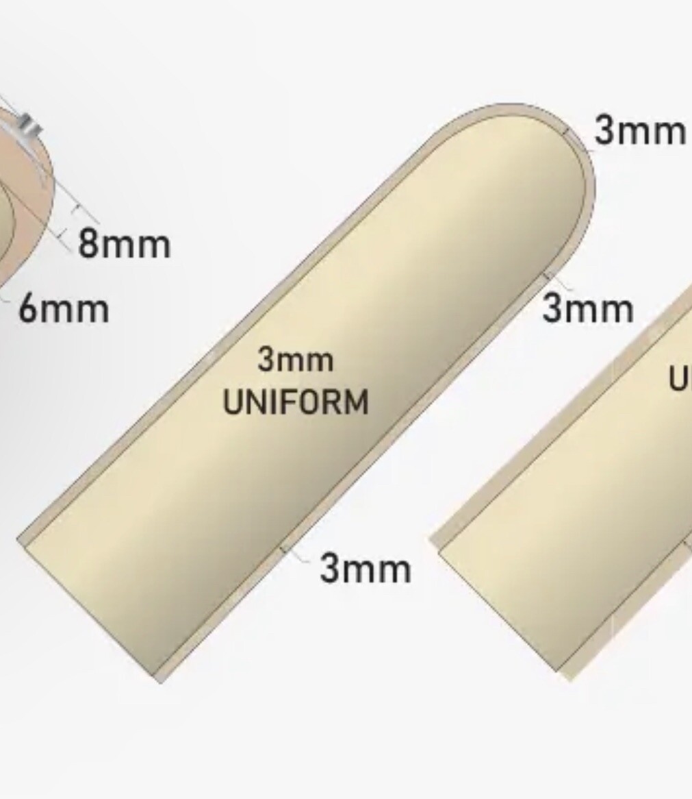 Alps General purpose Cushion Prosthetic liner,Sz 24. 3mm Thick, GPFR24-3