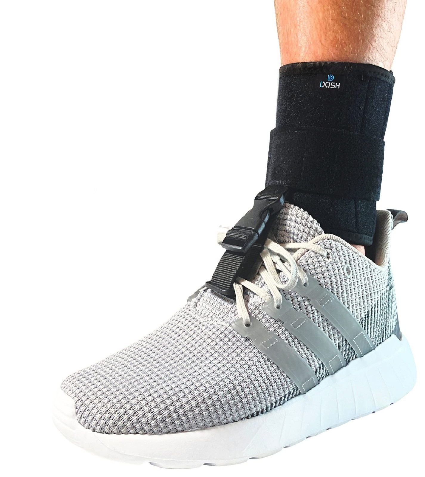 Foot Drop Brace for Walking – Adjustable AFO Ankle Support – Unisex, Black