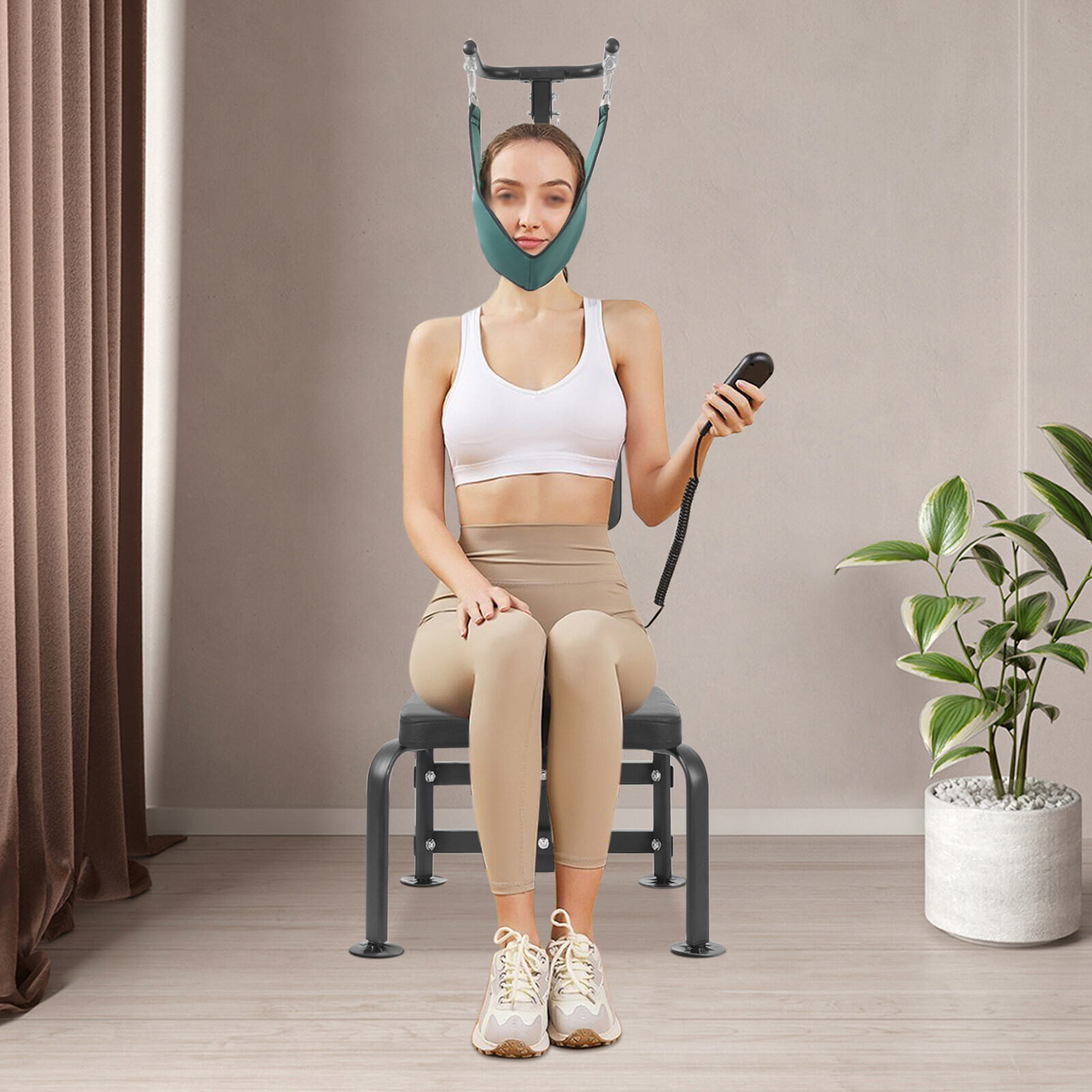 Neck Stretching Training Equipment, Electric Stretcher Cervical Traction Device