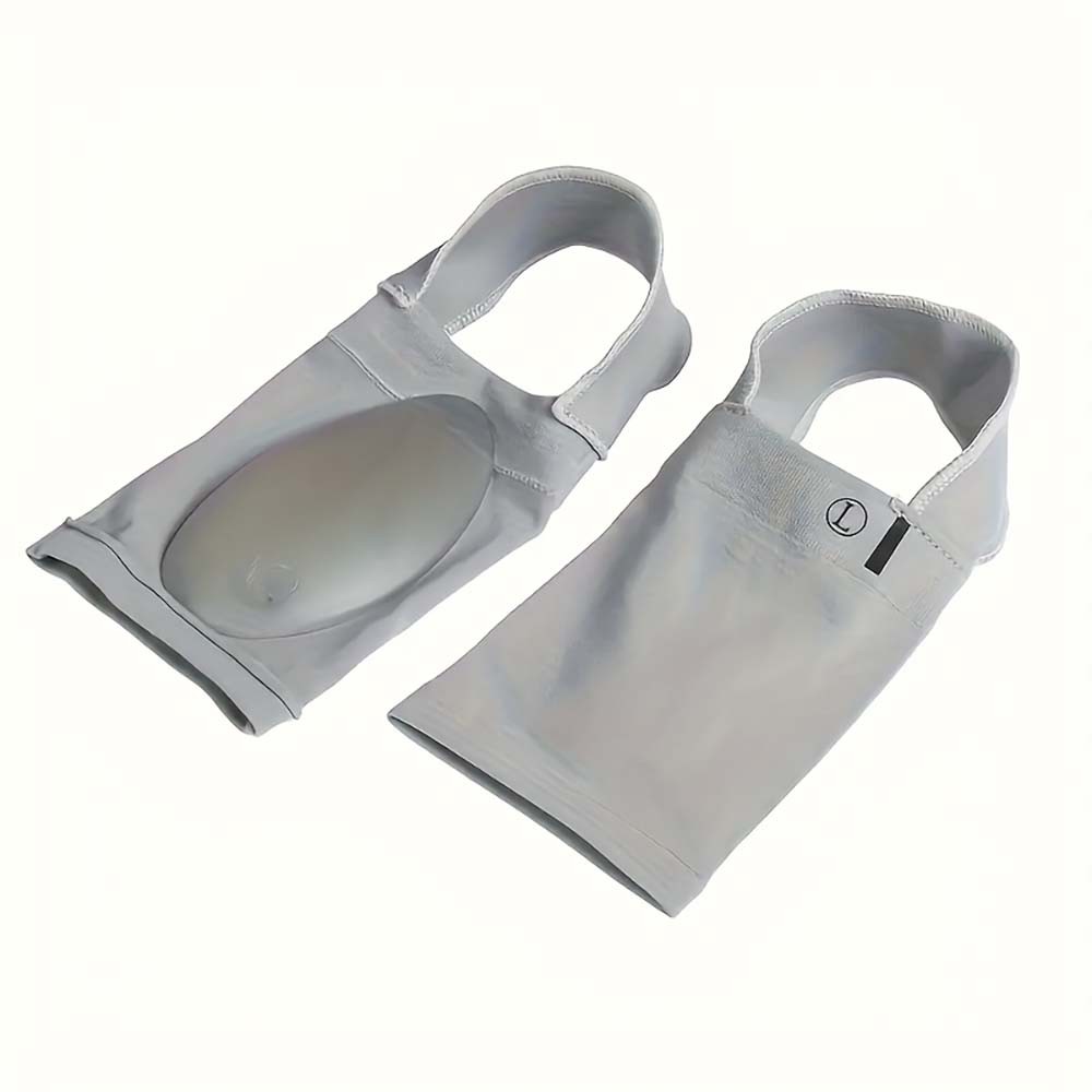 Breathable Durable Non-Slip Foot-Care 2 Pairs of Silicone Pad Arch Support Socks