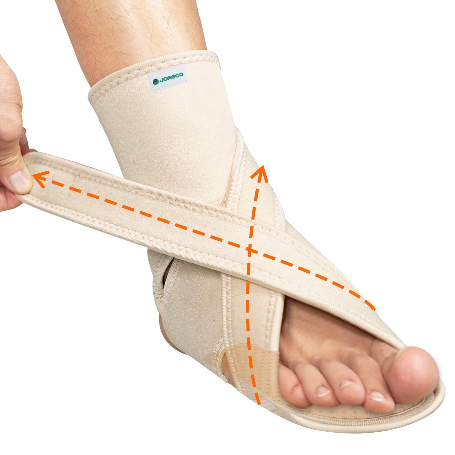 JOMECA Upgraded Drop Foot Brace for Walking with Shoes Dual Forefoot Support P