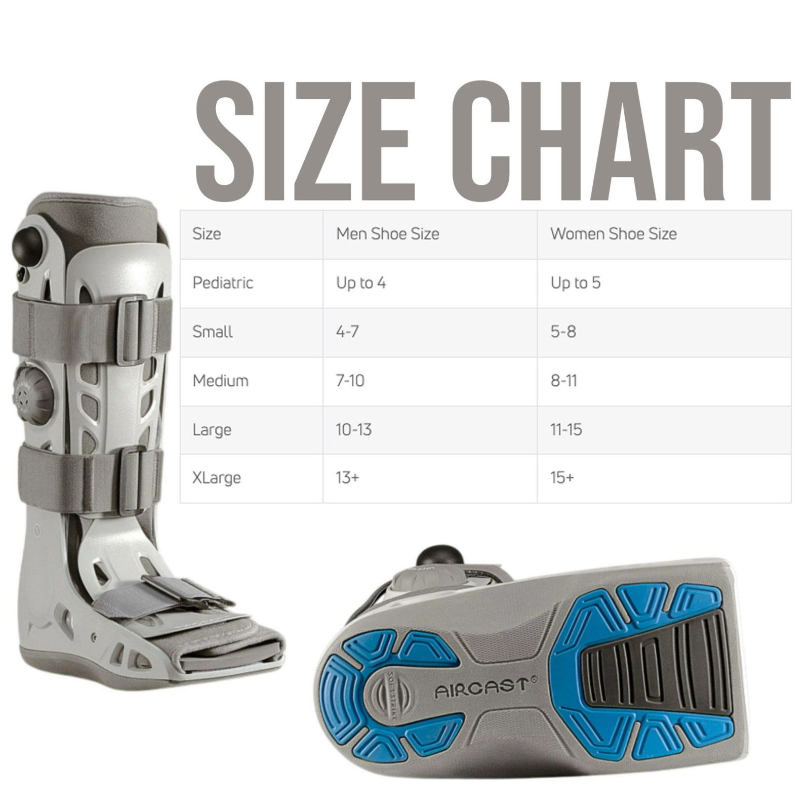 Aircast AirSelect Standard Large Walking Boot with Customizable Aircells
