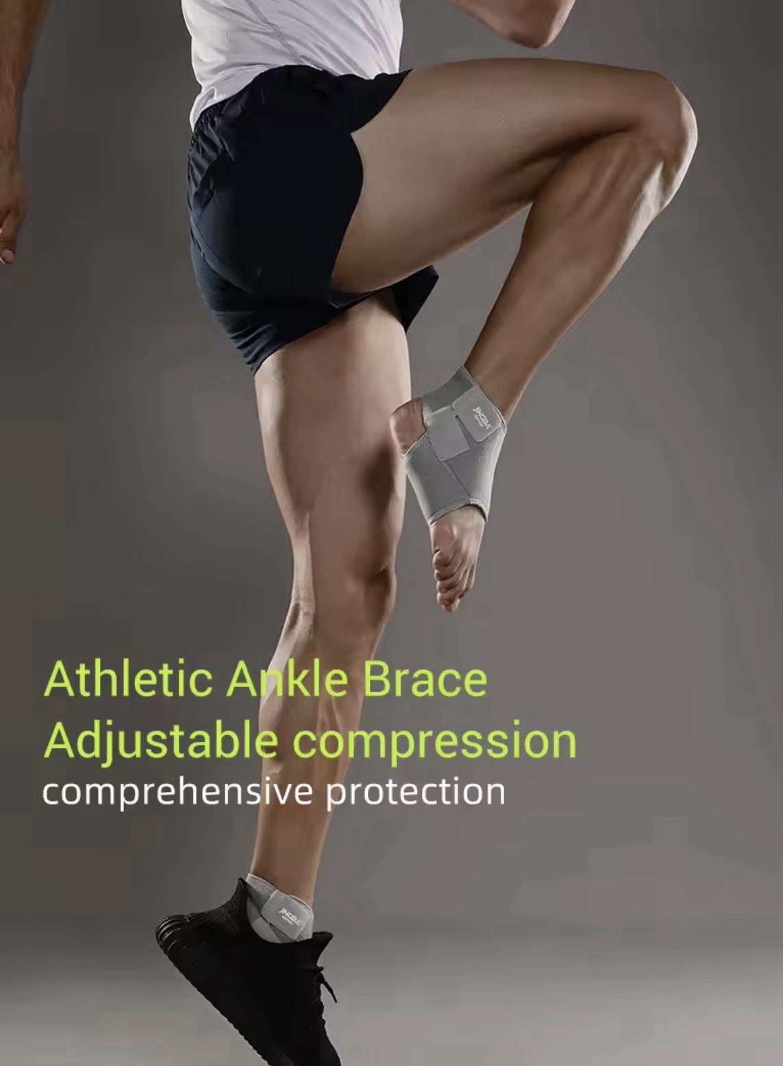 JINGBA Ankle Brace For Men And Women- Gray