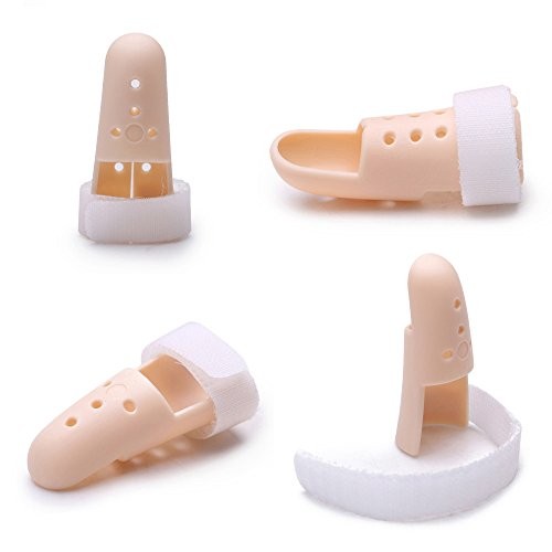 [2 Piece] Plastic Mallet Dip Finger Support Brace Splint Joint Size2
