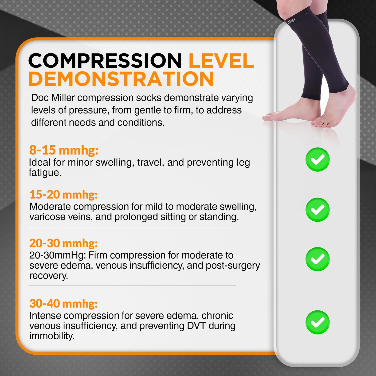 Premium Calf Compression Sleeve 1 Pair 20-30mmHg Graduated Support for Sports…