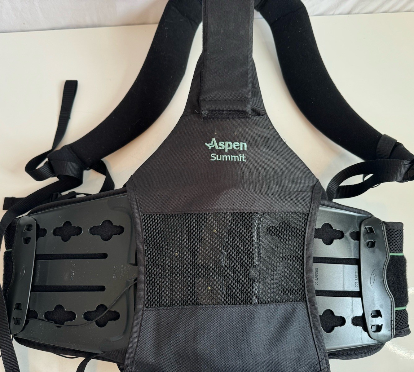 Aspen Summit Full Over the Shoulder Back Brace Size XS-XXL Black Adjustable