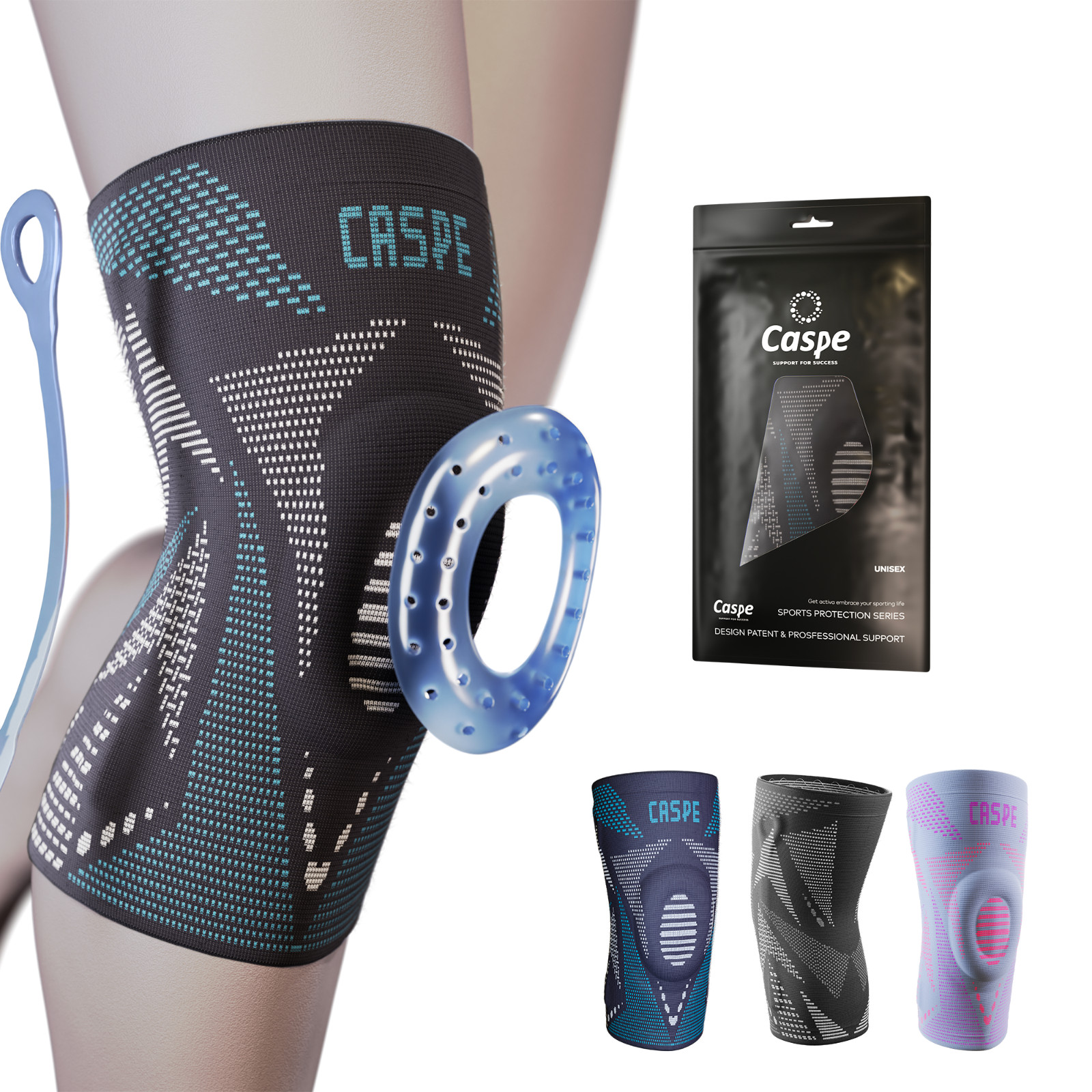 Knee Sleeve Compression Brace Support for Sport Gym Joint Pain Arthritis Relief