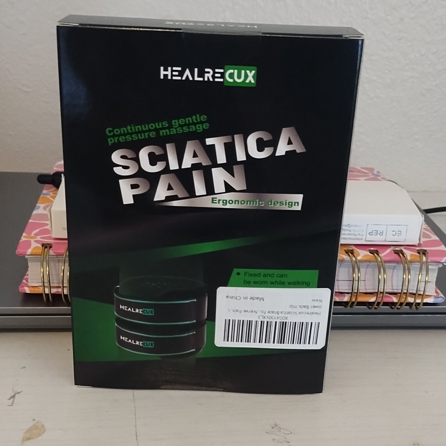 HEALRECUX Sciatica Pain Relief Leg Brace Adjustable Compression w/ Removable Pad