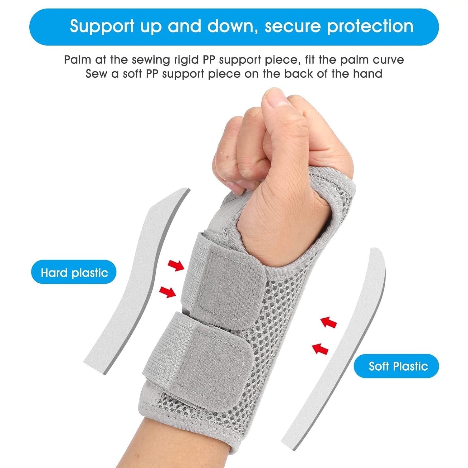 Wrist Brace Support Sprain Splints Band Strap Protector Orthopedic Wristband US