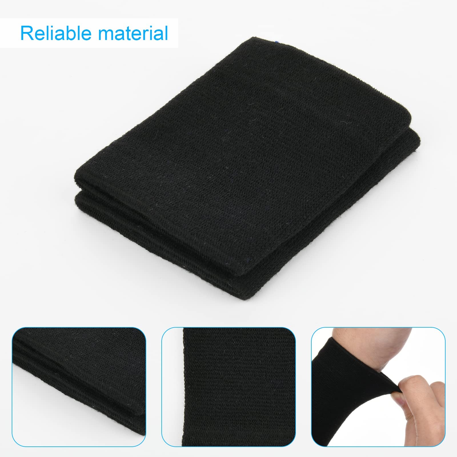 Cosmos 1 Pair Compression Wrist Sleeve Nylon Brace Wraps One Size, Black