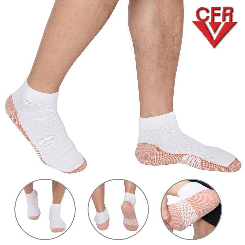 COMFREE Copper Sleeve Compression Socks Plantar Fasciitis Ankle Foot Pain Relief