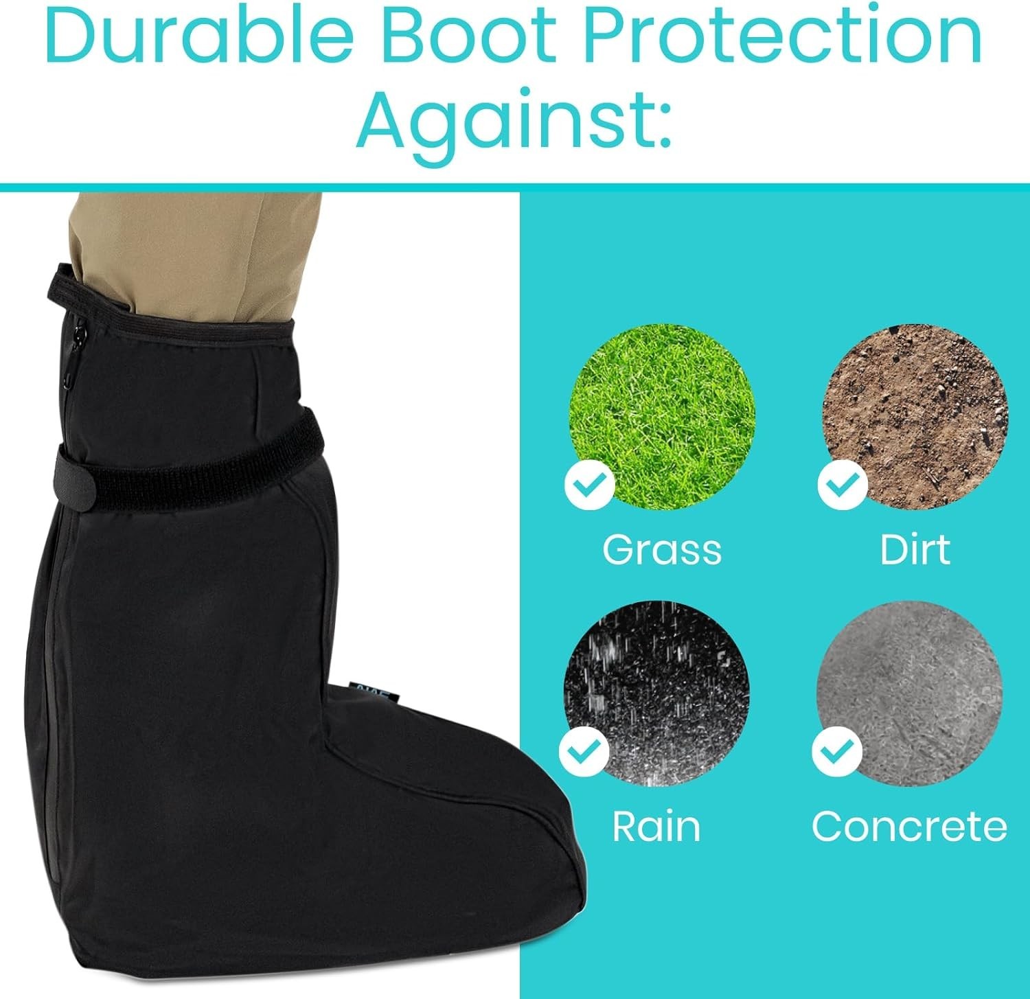 “Walking Boot Cover Waterproof – for Medical Orthopedic Brace & Cast, Fractured