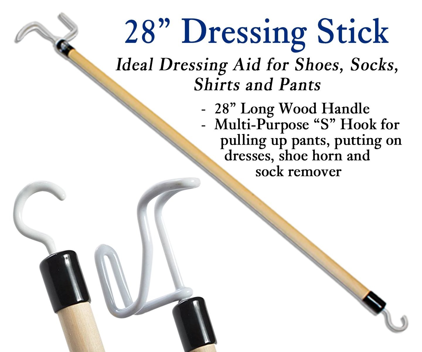 7-Piece Hip & Knee Kit – Leg Lifter, Reachers, Sock Aid, Dressing Stick & More –