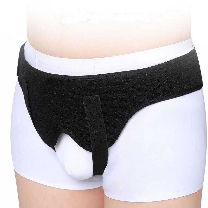 INGUINAL HERNIA TRUSS BELT FOR MEN SINGLE / DOUBLE GROIN SUPPORT HERNIAYN 1PC