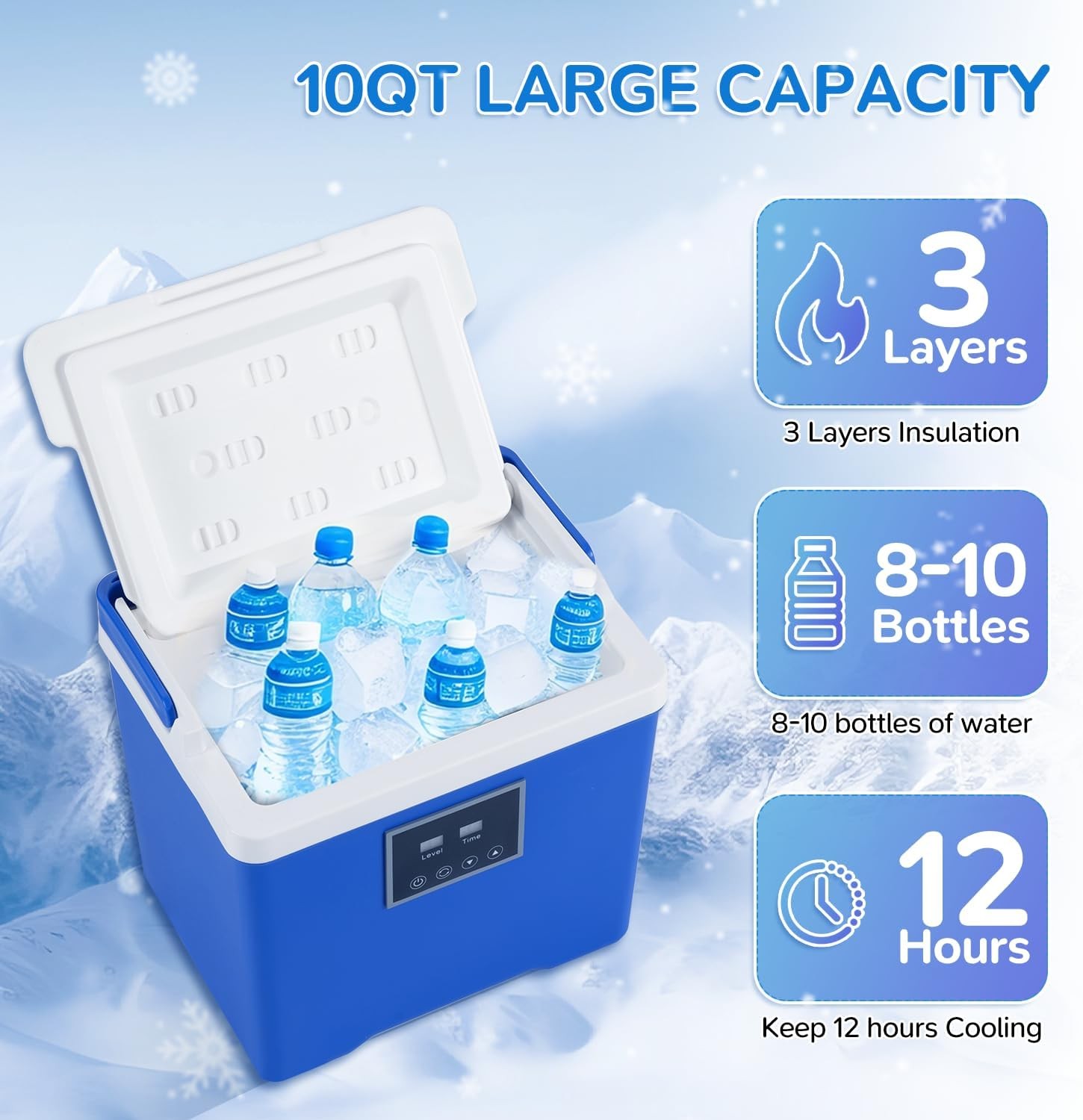 SELOOYE Cold Therapy Machine Programmable Timer Wireless Remote Quiet Pump