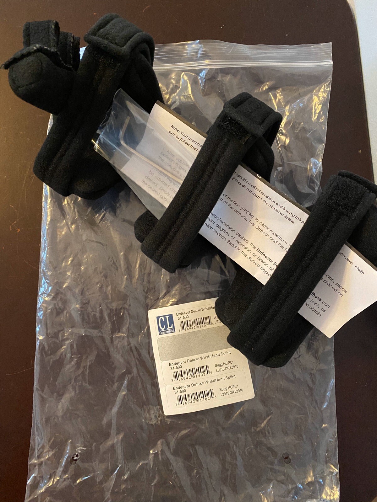 NEW Comfortland Medical Endeavor Deluxe Wrist/Hand Splint 31-500