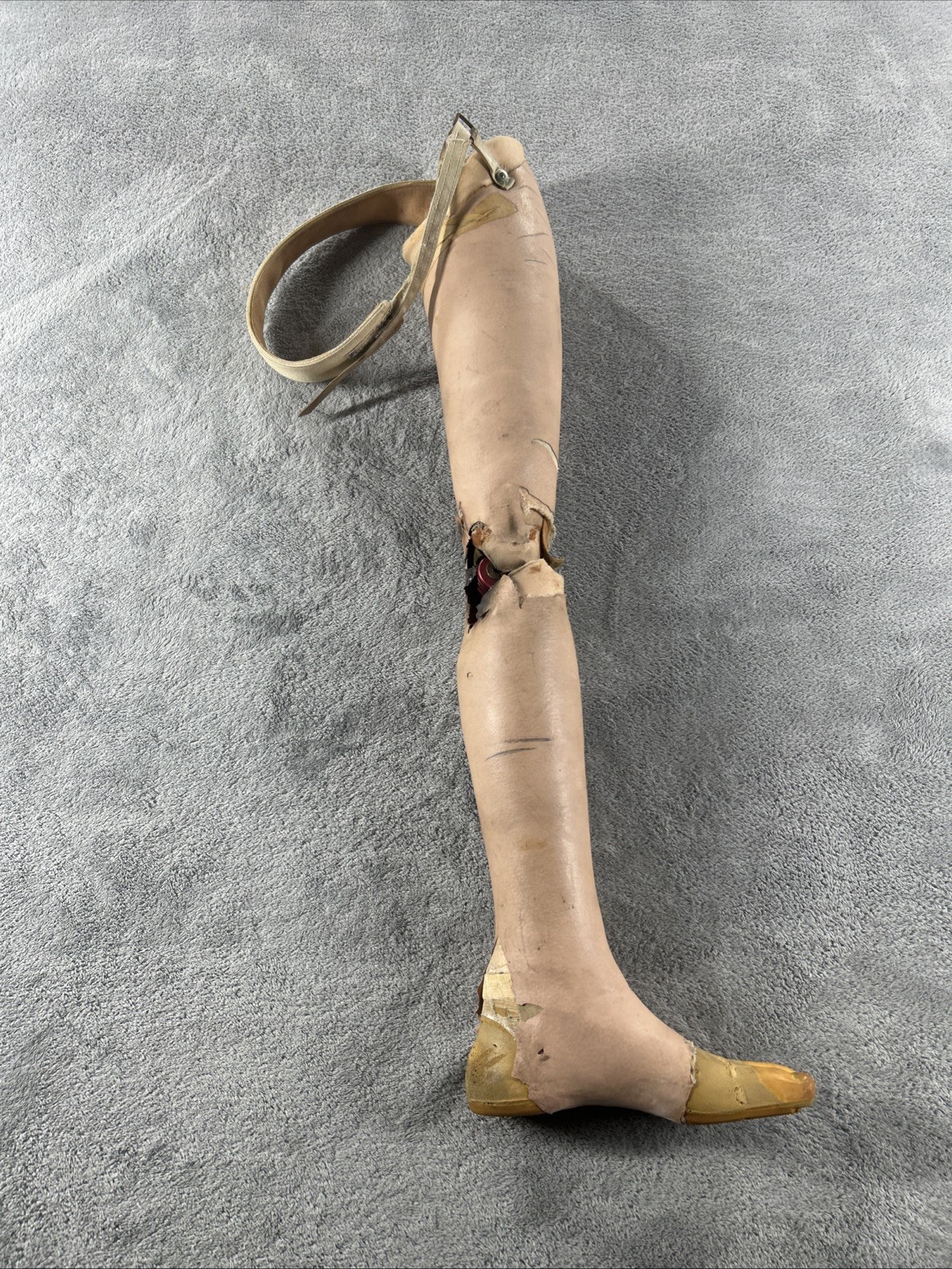 Vintage Left Above Knee Prosthetic Leg Please Read