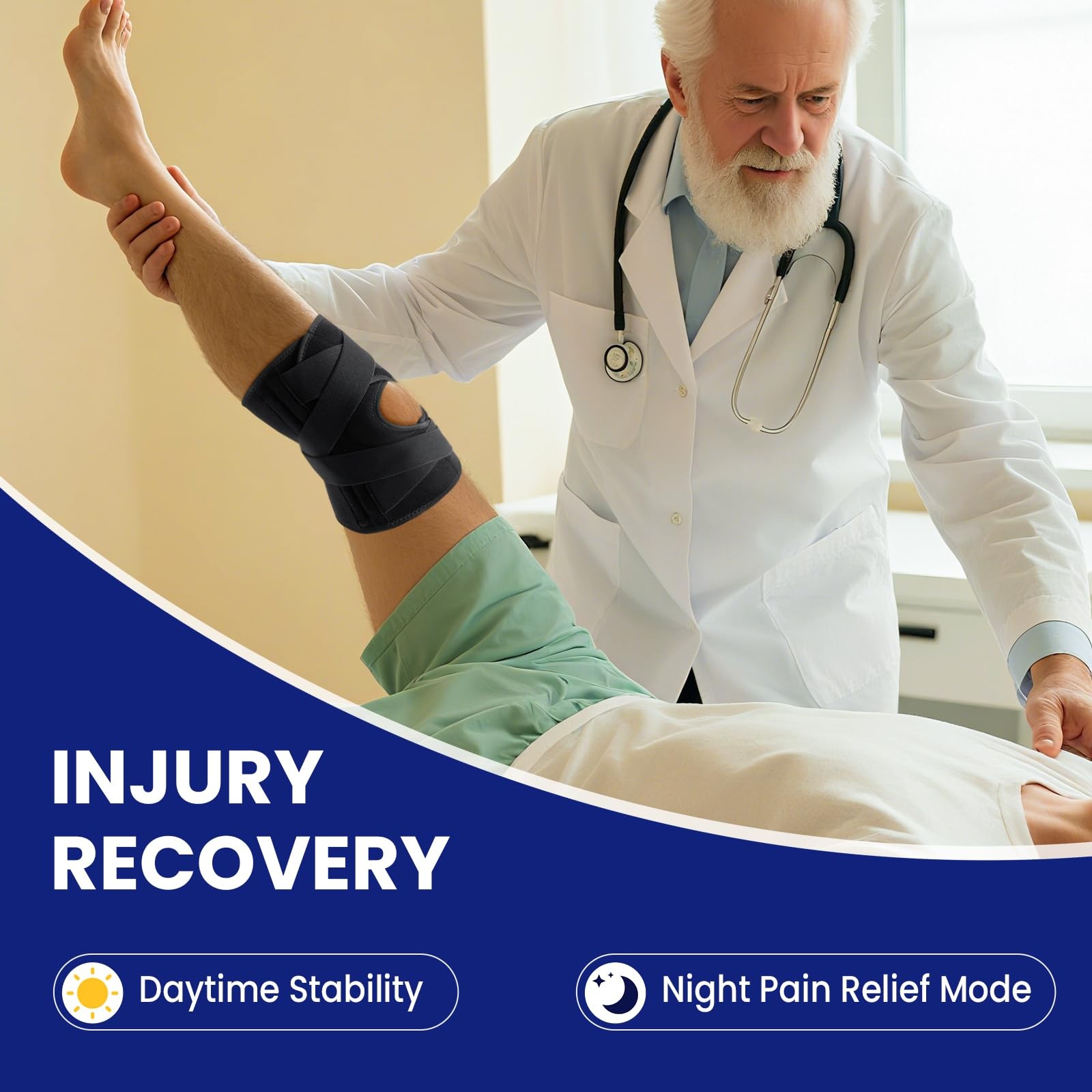 Knee Brace for Men & Women – ACL, MCL, Meniscus Tear Support & Arthritis Pain…