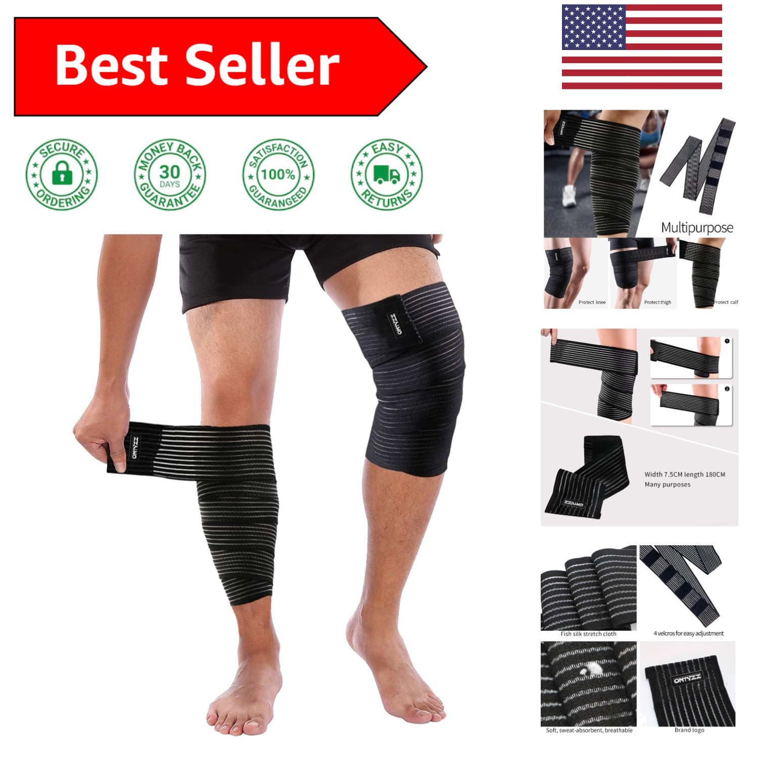 Versatile Compression Support Band Set – Ideal for Basketball, Football & More