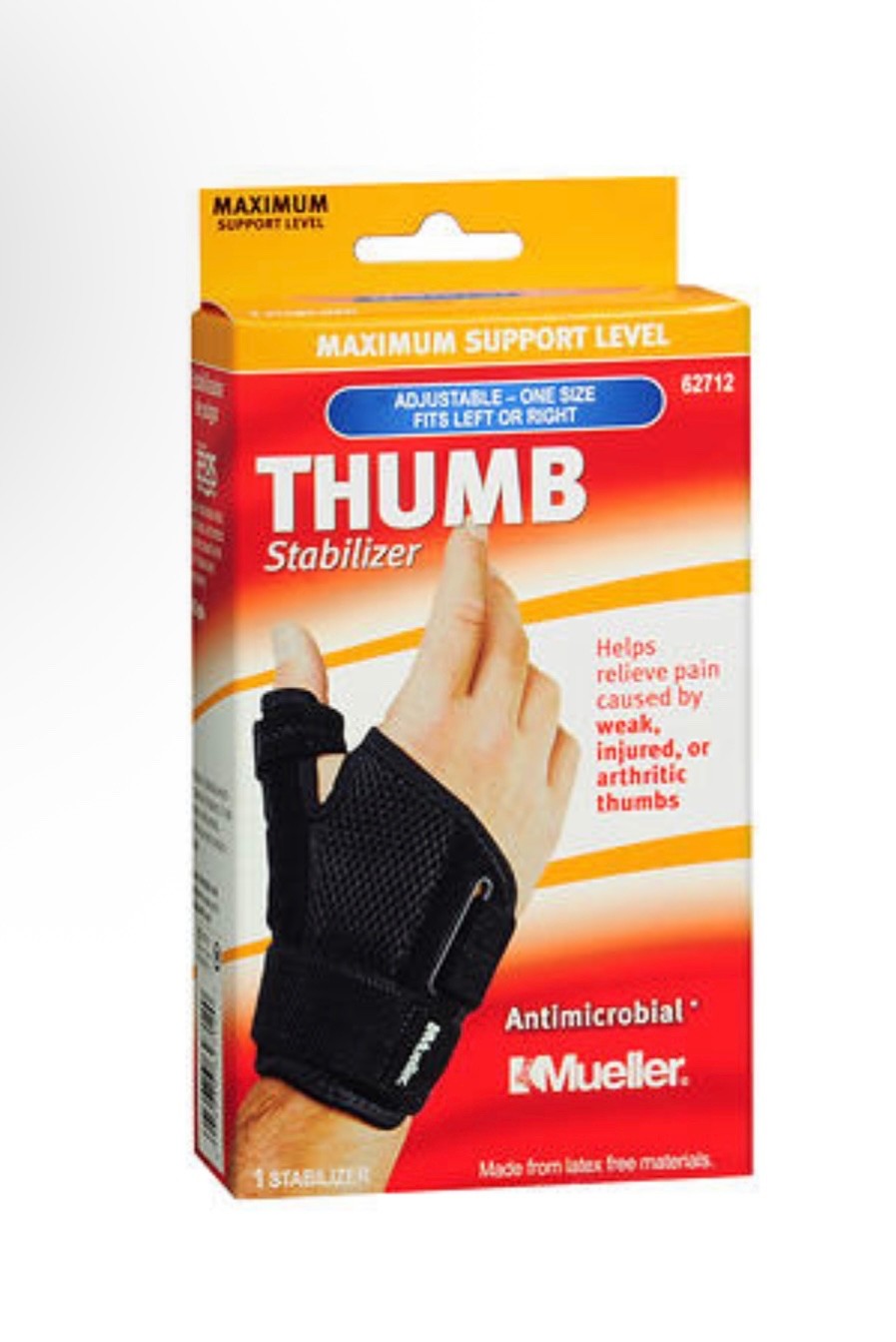 Mueller Sports Medicine Reversible Thumb Stabilizer, Black Fits 5.5-10.5″ 62712