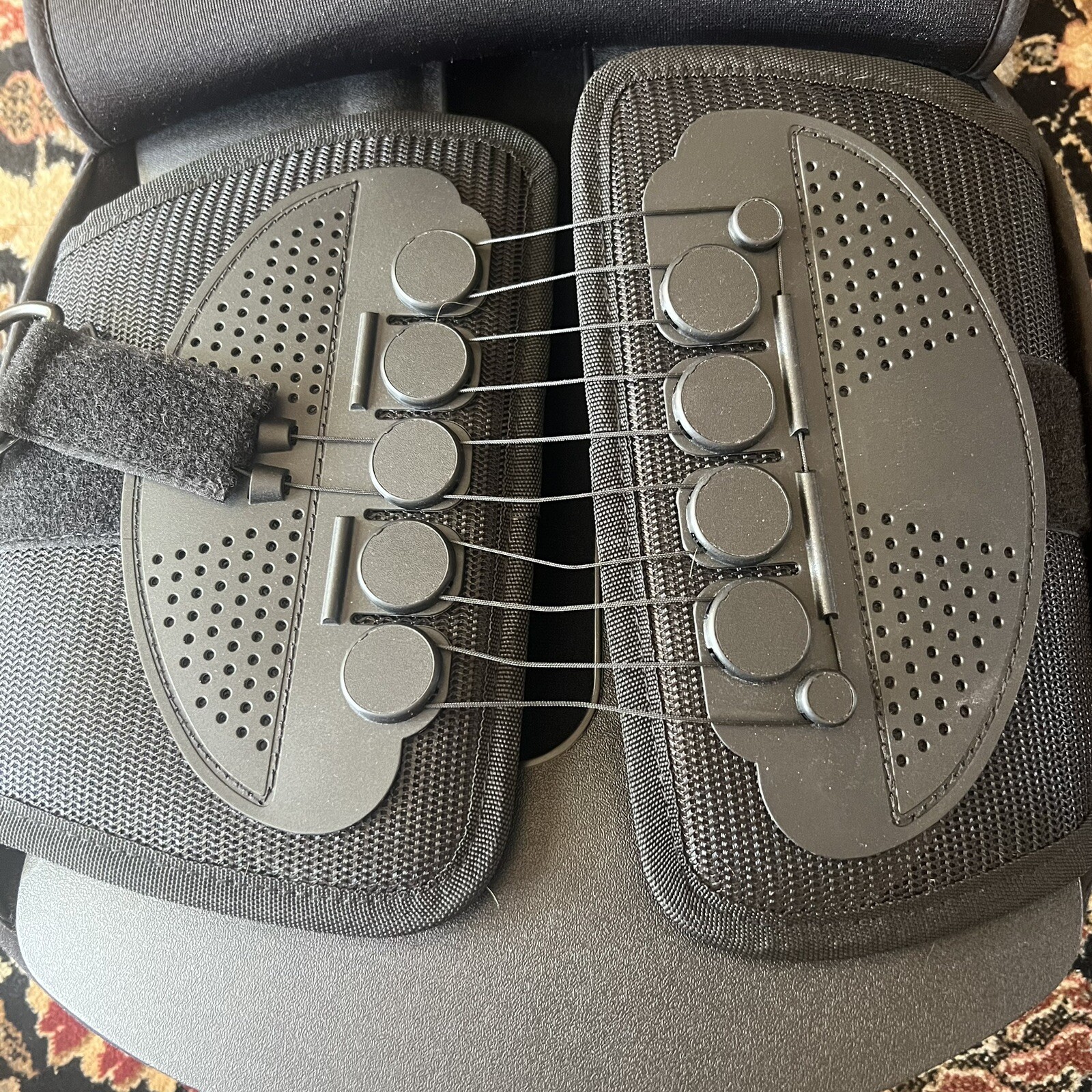 Ottobock Thoracic Lumbosacral Full Back Brace Adjustable Black Easy On / Off
