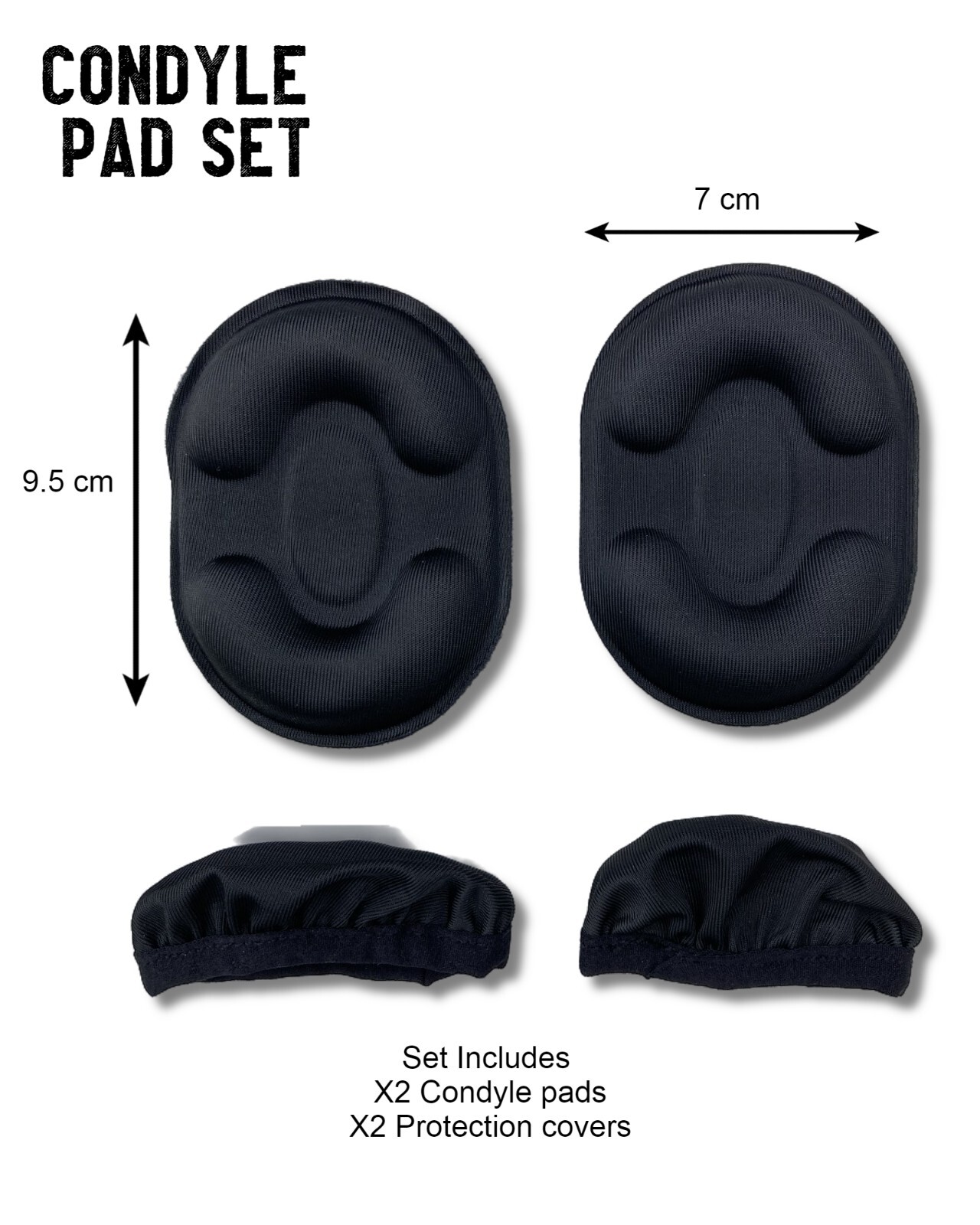 Knee Brace Parts – Condyle Pad Set – DonJoy, Ossur, CTi, Breg, Medi, Thuasne