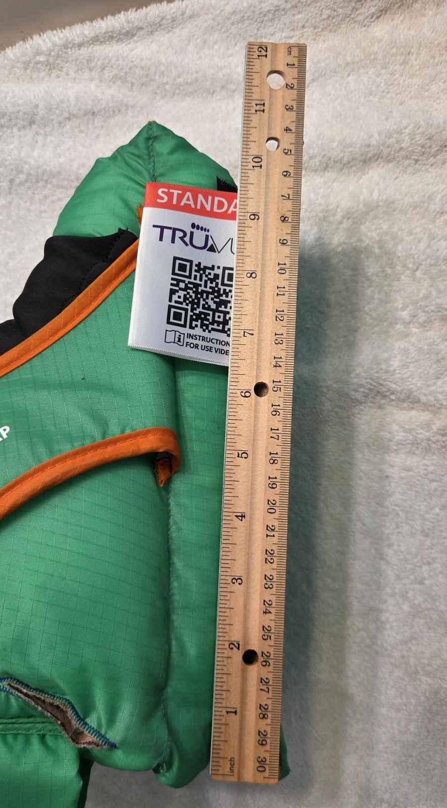 TruVue Heel Protector Boot Standard Size Green Foot Drop Strap with Wedge.