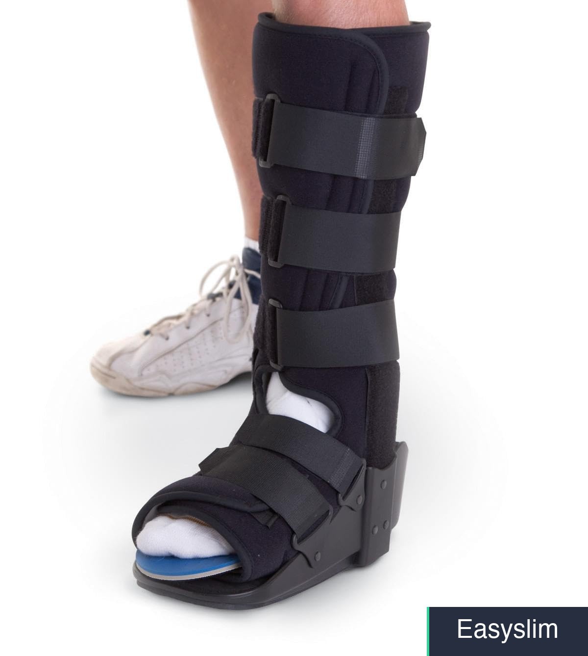 Diabetic Foot Walker Black Low Profile Lightweight Support Mobility