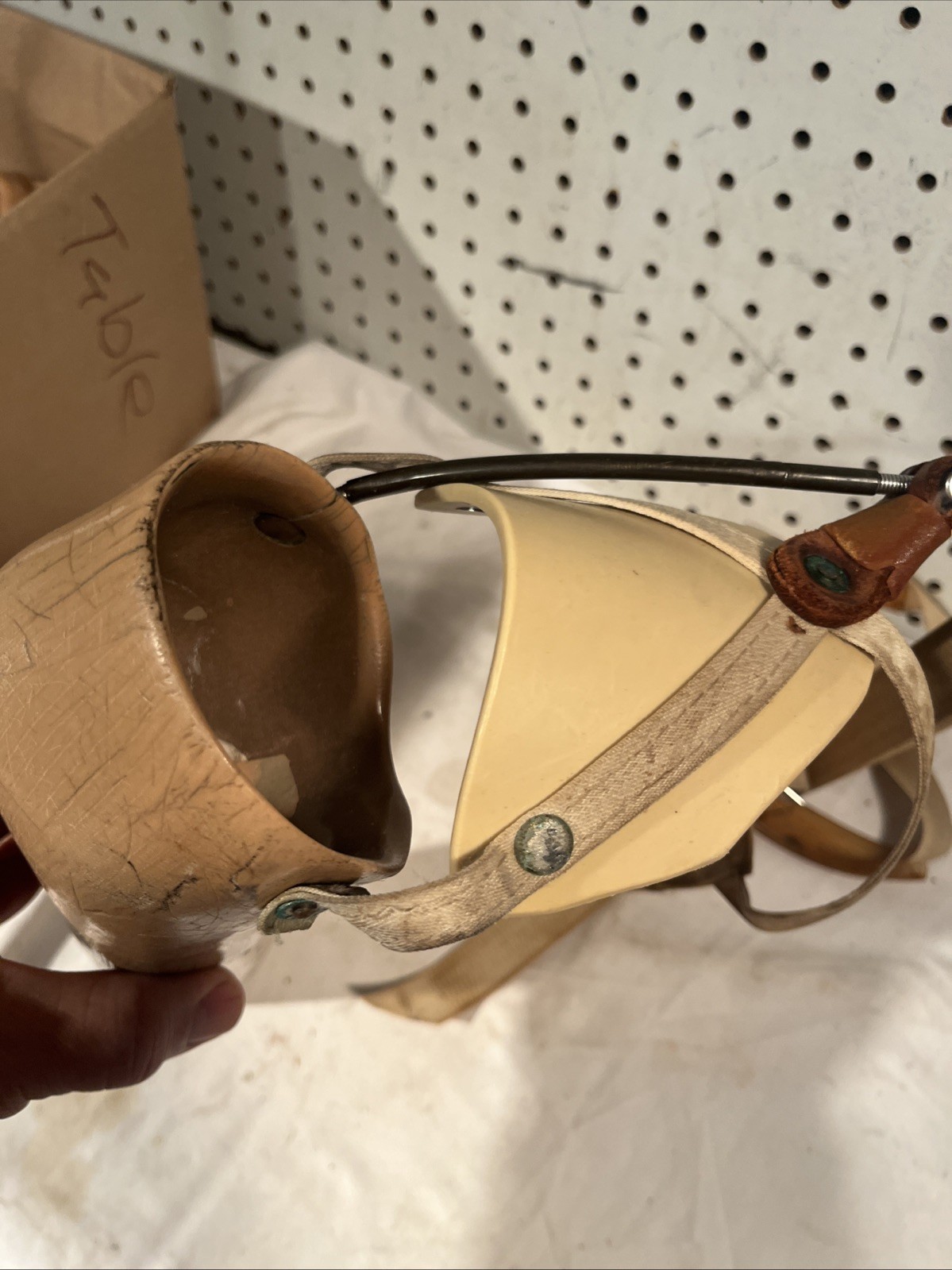 Vintage Prosthetic Arm Adult Arm With Harness Steam Punk Oddity Prop #4