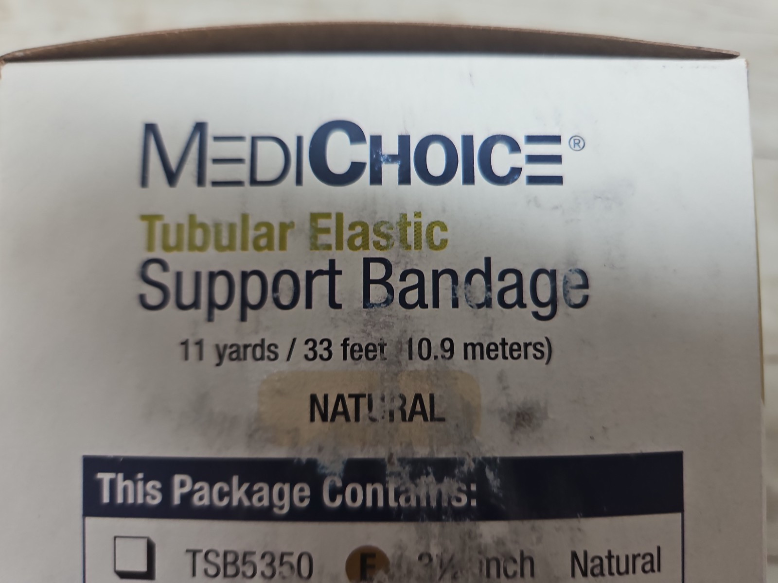 MediChoice Tubular Elastic Support Bandage Natural Size: G 4.5″x 11 yds MADE USA