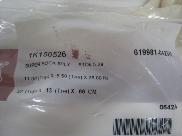 Super Sock Prosthetic Sock 1K150526 11 x 5.5 x 26 Pack of 6