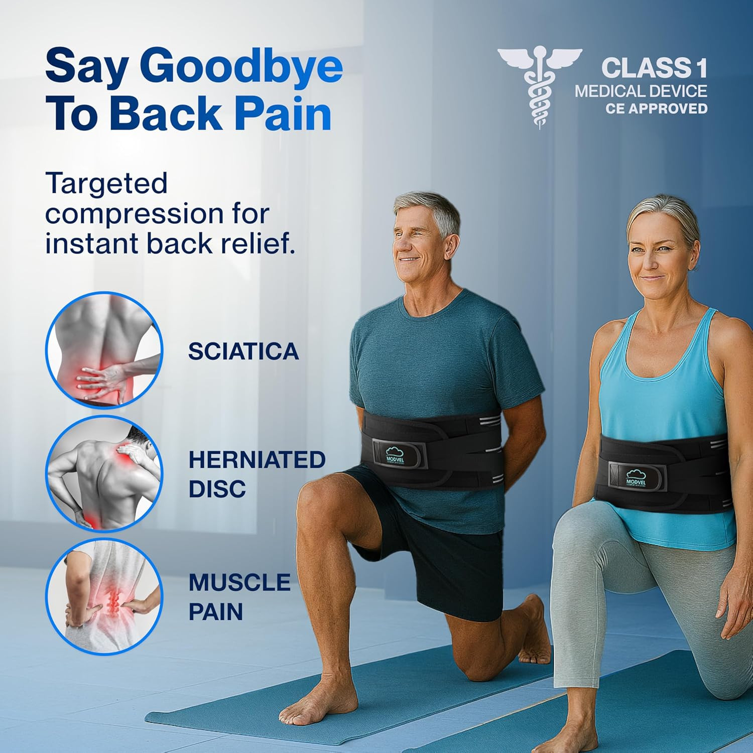 Back Brace for Lower Back Pain Women and Men – Lumbar Support Belt for Sciatica,