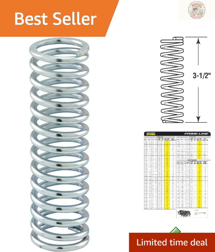 Elegant Compression Springs for Various Applications, 1 In. x 3-1/2 In. – 2 Pk