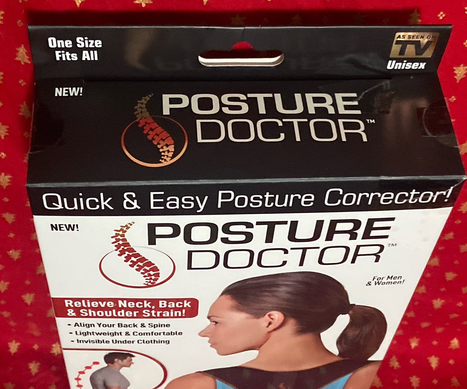 Posture Doctor Quick & Easy Posture Corrector – Black Ontel brand As seen on TV
